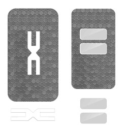 Folie skin, SILKASE, pentru cheie auto Dacia Logan 3, culoare Gri Hexa