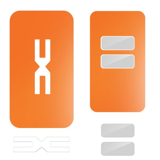 Folie skin, SILKASE, pentru cheie auto Dacia Duster, culoare Portocaliu Mat (Dacia, V0056) by www.silkase.ro