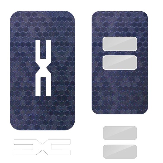 Folie skin, SILKASE, pentru cheie auto Dacia Duster, culoare Albastru Hexa (Dacia, V0059) by www.silkase.ro