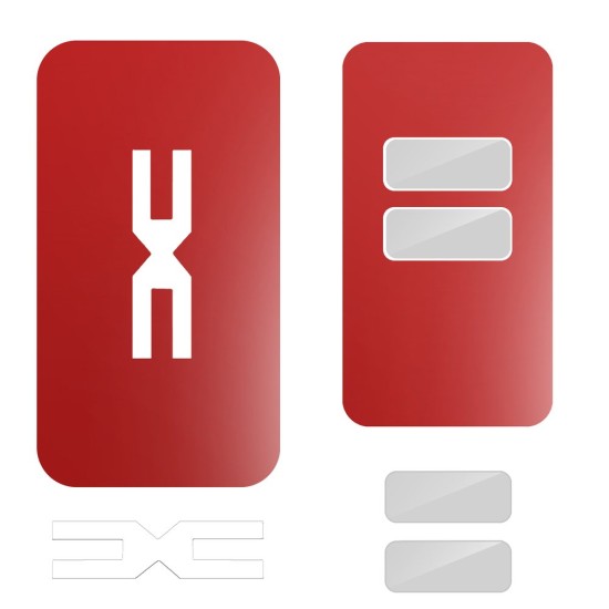Folie skin, SILKASE, pentru cheie auto Dacia Logan 3, culoare Rosu (Dacia, V0063) by www.silkase.ro
