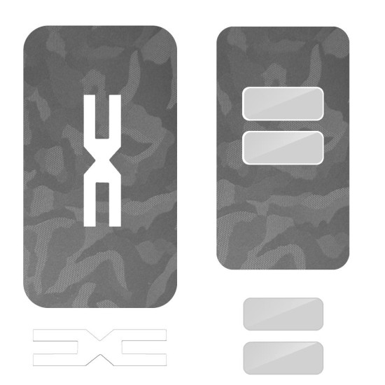 Folie skin, SILKASE, pentru cheie auto Dacia Duster, culoare Camo Negru (Dacia, V0071) by www.silkase.ro