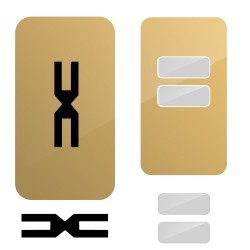 Folie skin, SILKASE, pentru cheie auto Dacia Duster, culoare Bej Folie skin, SILKASE, pentru cheie auto Dacia Duster, culoare Bej