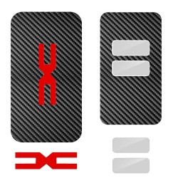 Folie skin, SILKASE, pentru cheie auto Dacia Logan 3, culoare Negru Carbon Folie skin, SILKASE, pentru cheie auto Dacia Logan 3, culoare Negru Carbon