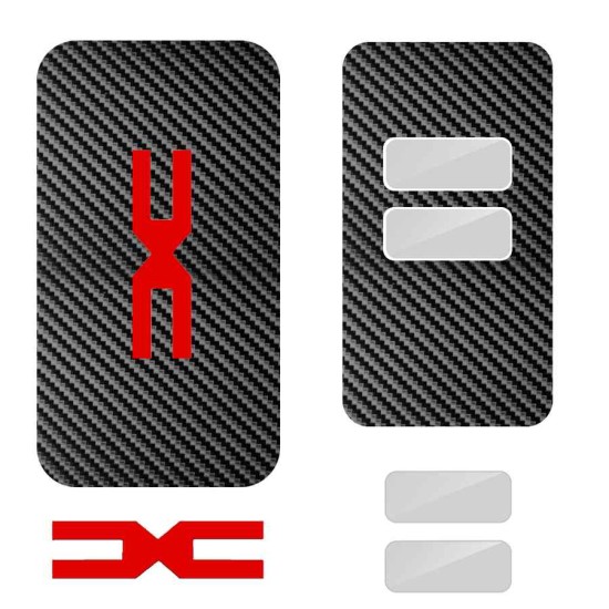 Folie skin, SILKASE, pentru cheie auto Dacia Logan 3, culoare Negru Carbon (Dacia, V0021) by www.silkase.ro