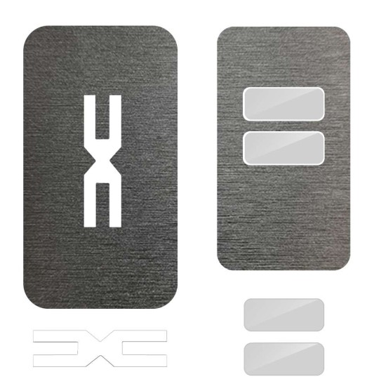 Folie skin, SILKASE, pentru cheie auto Dacia Duster, culoare Gri Brushed (Dacia, V0026) by www.silkase.ro