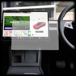 Set 3 folii mate SILKASE pentru Tesla Model 3, navigatie/ceasuri/navigatiie spate, protectie din silicon