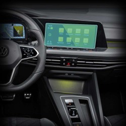 Folie mata SILKASE pentru Navigatie 10 inch VW Golf 8, protectie din silicon, Full Display