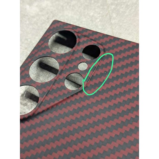 Husa fibra de carbon SILKASE pentru Samsung Galaxy S24 Ultra, aramid kevlar, protectie camera, rosu (SILKASE, Telefoane Samsung) by www.silkase.ro Husa fibra de carbon SILKASE pentru Samsung Galaxy S24 Ultra, aramid kevlar, protectie camera, rosu (RESIGILAT,LOVIT) (Telefoane Samsung, H2484) by www.silkase.ro