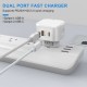 Incarcator dual Silkase, USB-C/USB-A fast charging 3.0 5V/20W (Incarcatoare, L0033) by www.silkase.ro