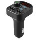 Incarcator dual auto QC Silkase, 2 x USB-A , transmiter FM, kit blutooth, negru (Incarcatoare Auto, L0040) by www.silkase.ro
