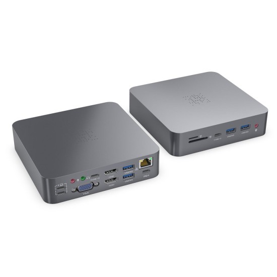 Docking Station SILKASE pentru MacBook Air/Pro, USB 3.0, Type-C, RJ45, HDMI 4K, 3.5mm jack, PD SD/TF, metalic gri (SILKASE, Docking stations) by www.silkase.ro Docking Station SILKASE pentru MacBook Air/Pro, USB 3.0, Type-C, RJ45, HDMI 4K, 3.5mm jack, PD SD/TF, metalic gri (Docking stations, L0068) by www.silkase.ro