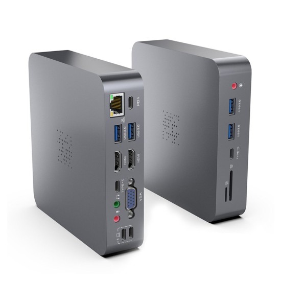 Docking Station SILKASE pentru MacBook Air/Pro, USB 3.0, Type-C, RJ45, HDMI 4K, 3.5mm jack, PD SD/TF, metalic gri (SILKASE, Docking stations) by www.silkase.ro Docking Station SILKASE pentru MacBook Air/Pro, USB 3.0, Type-C, RJ45, HDMI 4K, 3.5mm jack, PD SD/TF, metalic gri (Docking stations, L0068) by www.silkase.ro