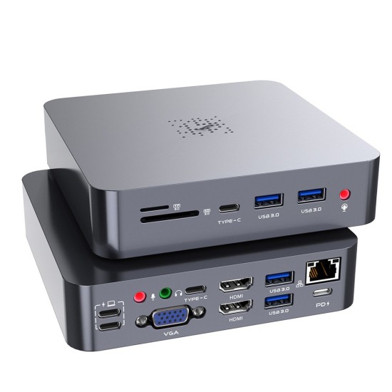 Docking Station SILKASE pentru MacBook Air/Pro, USB 3.0, Type-C, RJ45, HDMI 4K, 3.5mm jack, PD SD/TF, metalic gri (SILKASE, Docking stations) by www.silkase.ro Docking Station SILKASE pentru MacBook Air/Pro, USB 3.0, Type-C, RJ45, HDMI 4K, 3.5mm jack, PD SD/TF, metalic gri (Docking stations, L0068) by www.silkase.ro