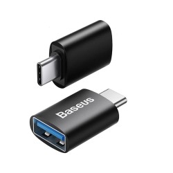 Adaptor Dongle Baseus de la Type-C la USB 3.1, plastic, culoare negru