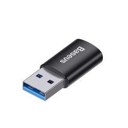 Adaptor Dongle Baseus de la Type-C la USB 3.1, plastic, culoare negru Adaptor Dongle Baseus de la Type-C la USB 3.1, plastic, culoare negru