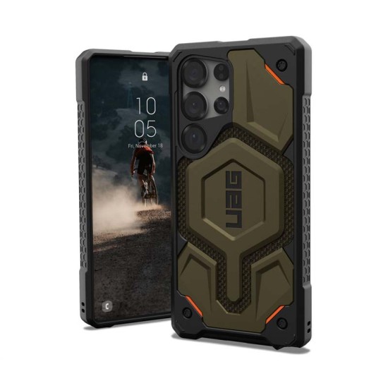Husa UAG Monarch Pro pentru Samsung Galaxy S25 Ultra, Magsafe, Kevlar Element Green (UAG, S25 Ultra) by www.silkase.ro Husa UAG Monarch Pro pentru Samsung Galaxy S25 Ultra, Magsafe, Kevlar Element Green (S25 Ultra, 21446111397B) by www.silkase.ro