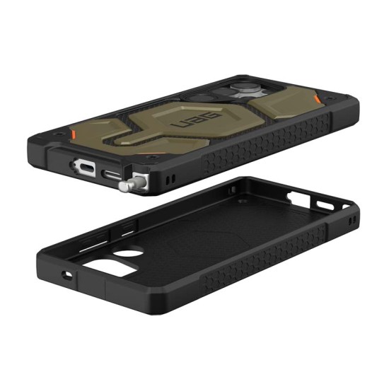Husa UAG Monarch Pro pentru Samsung Galaxy S25 Ultra, Magsafe, Kevlar Element Green (UAG, S25 Ultra) by www.silkase.ro Husa UAG Monarch Pro pentru Samsung Galaxy S25 Ultra, Magsafe, Kevlar Element Green (S25 Ultra, 21446111397B) by www.silkase.ro
