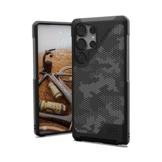 Husa UAG Metropolis LT pentru Samsung Galaxy S25 Ultra, Magsafe, Micro Hex Camo Graphite (S25 Ultra, 214470113234) by www.silkase.ro