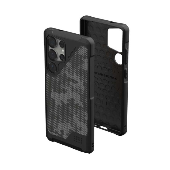 Husa UAG Metropolis LT pentru Samsung Galaxy S25 Ultra, Magsafe, Micro Hex Camo Graphite (S25 Ultra, 214470113234) by www.silkase.ro