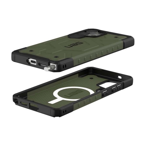 Husa UAG Pathfinder pentru Samsung Galaxy S25 Ultra, Magsafe, Olive Drab (S25 Ultra, 214476117272) by www.silkase.ro
