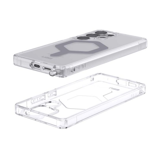 Husa UAG Plyo Pro pentru Samsung Galaxy S25 Ultra, Magsafe, Ice/Silver (S25 Ultra, 214486114333) by www.silkase.ro