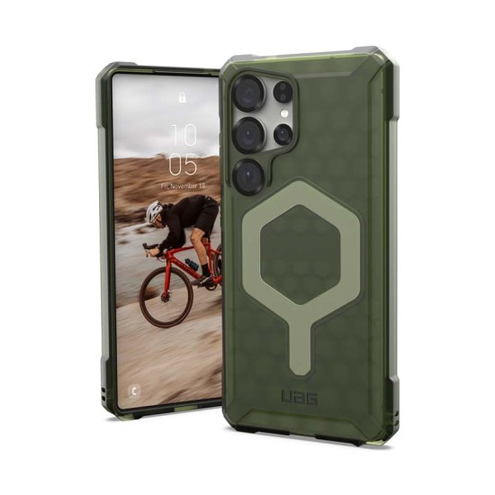 Husa UAG Essential Armor pentru Samsung Galaxy S25 Ultra, Magsafe, Olive Drab (S25 Ultra, 214492117272) by www.silkase.ro