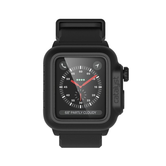 Husa Catalyst Waterproof Apple Watch 3/2 42mm, negru (Catalyst, Ingredi) by www.silkase.ro CATALYST Husă Waterproof Apple Watch 42/41/40/38mm (Seria 3/2), Negru (Ingredi, CAT42WAT3BLK) by www.silkase.ro