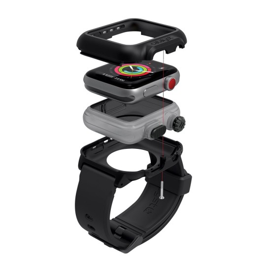 Husa Catalyst Waterproof Apple Watch 3/2 42mm, negru (Catalyst, Ingredi) by www.silkase.ro CATALYST Husă Waterproof Apple Watch 42/41/40/38mm (Seria 3/2), Negru (Ingredi, CAT42WAT3BLK) by www.silkase.ro