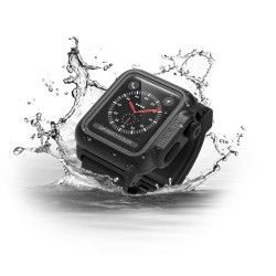 CATALYST Husă Waterproof Apple Watch 42/41/40/38mm (Seria 3/2), Negru CATALYST Husă Waterproof Apple Watch 42/41/40/38mm (Seria 3/2), Negru