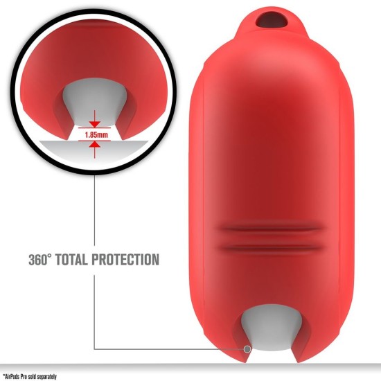 Husa Catalyst Waterproof AirPods Pro, rosu (Catalyst, Pro) by www.silkase.ro Husa Catalyst Waterproof AirPods Pro, rosu (Pro, CATAPDPRORED) by www.silkase.ro