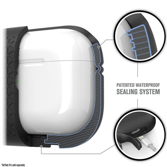 Husa Catalyst Waterproof Premium AirPods Pro, negru (Catalyst, Pro) by www.silkase.ro Husa Catalyst Waterproof Premium AirPods Pro, negru (Pro, CATAPDPROTEXBLK) by www.silkase.ro