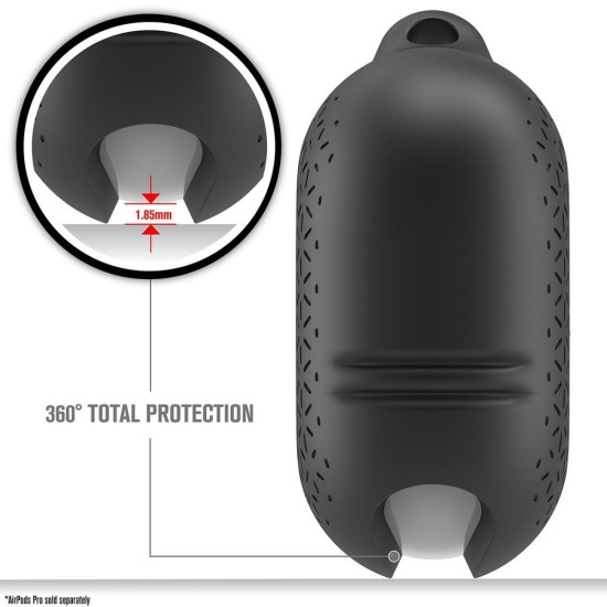 Husa Catalyst Waterproof Premium AirPods Pro, negru (Catalyst, Pro) by www.silkase.ro Husa Catalyst Waterproof Premium AirPods Pro, negru (Pro, CATAPDPROTEXBLK) by www.silkase.ro