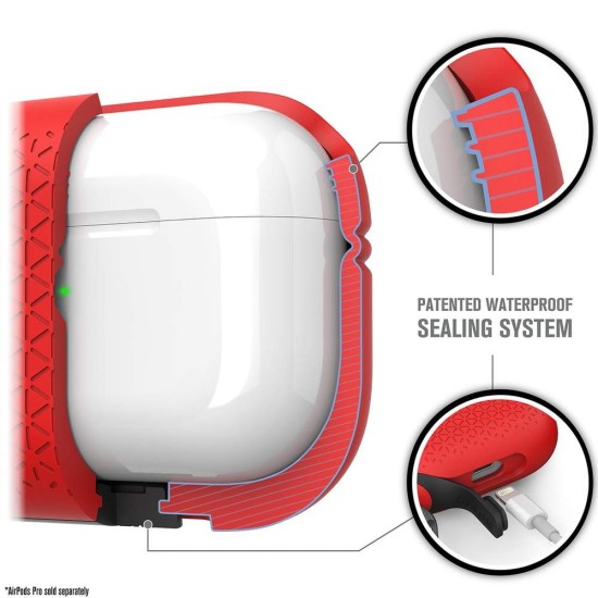 Husa Catalyst Waterproof Premium AirPods Pro, rosu (Catalyst, Pro) by www.silkase.ro Husa Catalyst Waterproof Premium AirPods Pro, rosu (Pro, CATAPDPROTEXRED) by www.silkase.ro