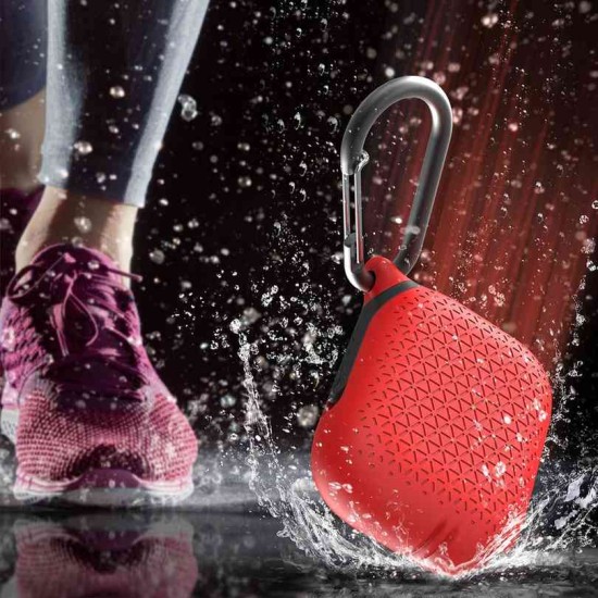 Husa Catalyst Waterproof Premium AirPods Pro, rosu (Catalyst, Pro) by www.silkase.ro Husa Catalyst Waterproof Premium AirPods Pro, rosu (Pro, CATAPDPROTEXRED) by www.silkase.ro