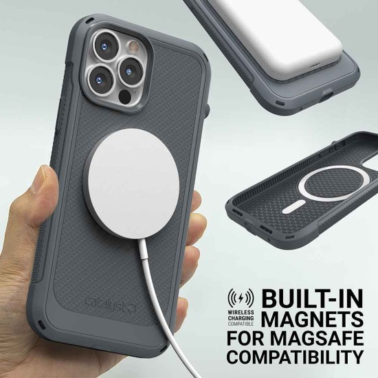 Husa Catalyst Vibe Apple iPhone 13 Pro Max, gri (iPhone 13 Pro Max, CATVIBE13GRYL) by www.silkase.ro