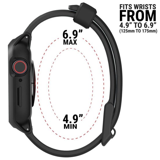 Husa Catalyst Active Defense Apple Watch 7 41mm, negru (Catalyst, Ingredi) by www.silkase.ro CATALYST Husă Active Defense Apple Watch 42/41/40/38mm (Seria 11/SE), Negru (Ingredi, CAT41DROP7BLK) by www.silkase.ro