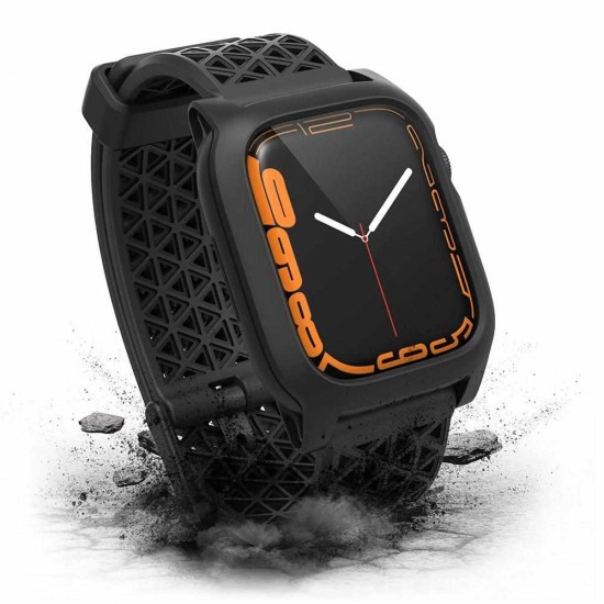 Husa Catalyst Active Defense Apple Watch 7 41mm, negru (Catalyst, Ingredi) by www.silkase.ro CATALYST Husă Active Defense Apple Watch 42/41/40/38mm (Seria 11/SE), Negru (Ingredi, CAT41DROP7BLK) by www.silkase.ro
