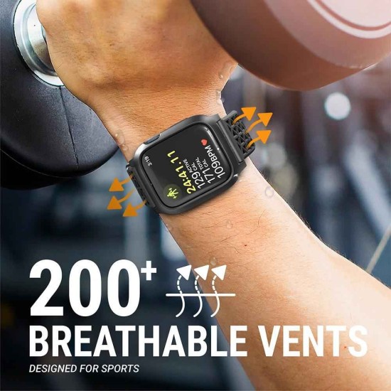 CATALYST Husă Active Defense Apple Watch 49/46/45/44mm (Ultra 3-1/Seria 11/SE), Negru (Ingredi, CAT45DROP7BLK) by www.silkase.ro