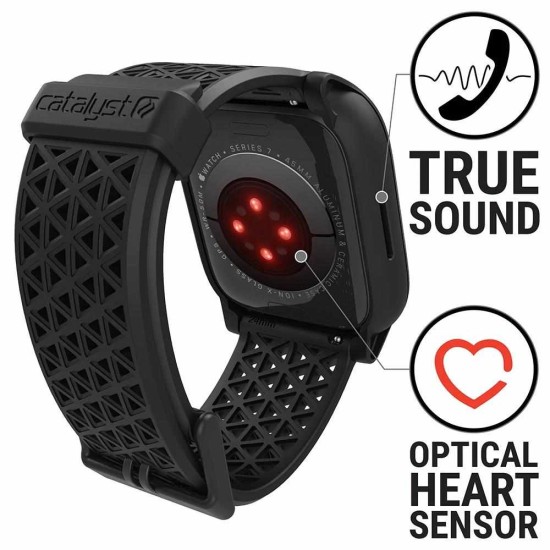 CATALYST Husă Active Defense Apple Watch 49/46/45/44mm (Ultra 3-1/Seria 11/SE), Negru (Ingredi, CAT45DROP7BLK) by www.silkase.ro