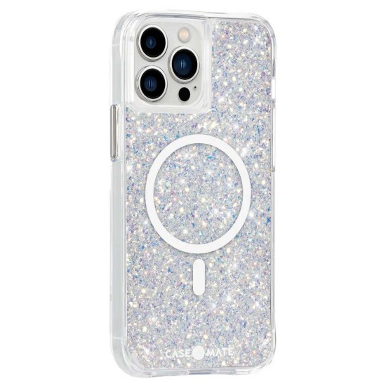 Husa Case Mate MagSafe Twinkle stardust Apple iPhone 13 Pro Max, transparent/spatial (Case Mate, iPhone 13 Pro Max) by www.silkase.ro Husa Case Mate MagSafe Twinkle stardust Apple iPhone 13 Pro Max, transparent/spatial (iPhone 13 Pro Max, CM046588) by www.silkase.ro