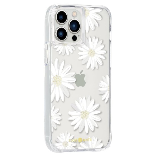 Husa Case Mate Tough Print glitter daisies Apple iPhone 13 Pro Max, transparent (iPhone 13 Pro Max, CM047444) by www.silkase.ro