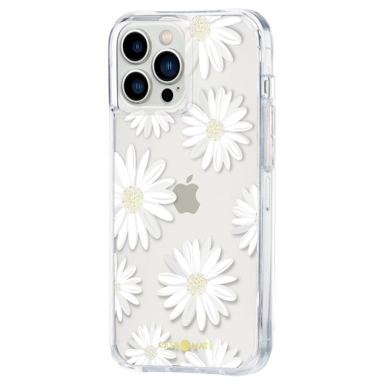 Husa Case Mate Tough Print glitter daisies Apple iPhone 13 Pro Max, transparent (iPhone 13 Pro Max, CM047444) by www.silkase.ro
