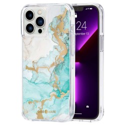 Husa Case Mate Tough Print ocean marble Apple iPhone 13 Pro Max, transparent Husa Case Mate Tough Print ocean marble Apple iPhone 13 Pro Max, transparent