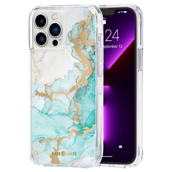 Husa Case Mate Tough Print ocean marble Apple iPhone 13 Pro Max, transparent (Case Mate, iPhone 13 Pro Max) by www.silkase.ro Husa Case Mate Tough Print ocean marble Apple iPhone 13 Pro Max, transparent (iPhone 13 Pro Max, CM047446) by www.silkase.ro