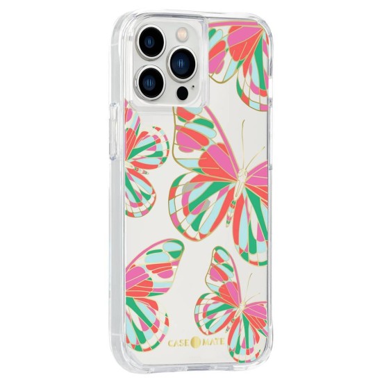 Husa Case Mate Tough Print butterflies Apple iPhone 13 Pro Max, transparent (Case Mate, iPhone 13 Pro Max) by www.silkase.ro Husa Case Mate Tough Print butterflies Apple iPhone 13 Pro Max, transparent (iPhone 13 Pro Max, CM047448) by www.silkase.ro