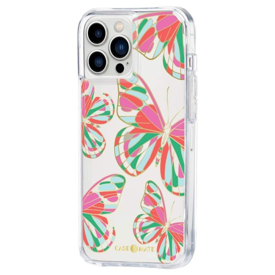 Husa Case Mate Tough Print butterflies Apple iPhone 13 Pro Max, transparent (Case Mate, iPhone 13 Pro Max) by www.silkase.ro Husa Case Mate Tough Print butterflies Apple iPhone 13 Pro Max, transparent (iPhone 13 Pro Max, CM047448) by www.silkase.ro