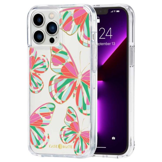 Husa Case Mate Tough Print butterflies Apple iPhone 13 Pro Max, transparent (Case Mate, iPhone 13 Pro Max) by www.silkase.ro Husa Case Mate Tough Print butterflies Apple iPhone 13 Pro Max, transparent (iPhone 13 Pro Max, CM047448) by www.silkase.ro