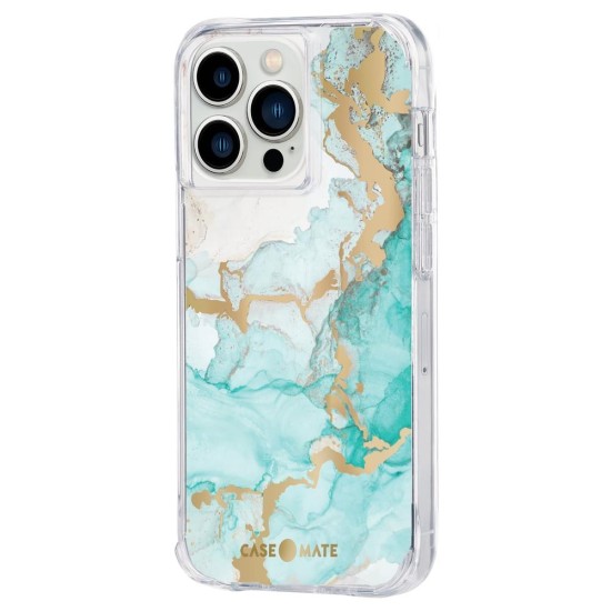 Husa Case Mate Tough Print ocean marble Apple iPhone 13 Pro, transparent (Case Mate, iPhone 13 Pro) by www.silkase.ro Husa Case Mate Tough Print ocean marble Apple iPhone 13 Pro, transparent (iPhone 13 Pro, CM047472) by www.silkase.ro