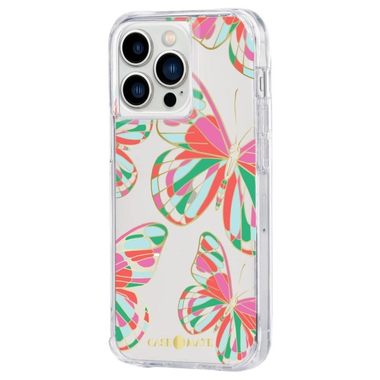 Husa Case Mate Tough Print butterflies Apple iPhone 13 Pro, transparent (Case Mate, iPhone 13 Pro) by www.silkase.ro Husa Case Mate Tough Print butterflies Apple iPhone 13 Pro, transparent (iPhone 13 Pro, CM047474) by www.silkase.ro