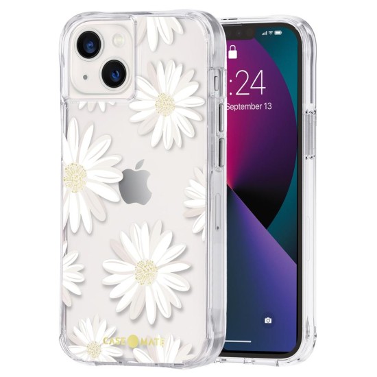 Husa Case Mate Tough Print glitter daisies Apple iPhone 13, transparent (Case Mate, iPhone 13) by www.silkase.ro Husa Case Mate Tough Print glitter daisies Apple iPhone 13, transparent (iPhone 13, CM047496) by www.silkase.ro